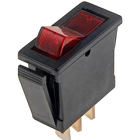 Electrical Switches - Rocker - Rectangular Style - Red Glow