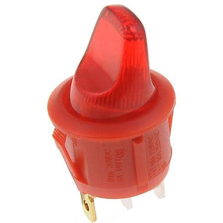 Red Body/Red Toggle Full Glow Switches