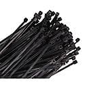 7" Black Wire Tie, 50 lb. Tensile 100/pk