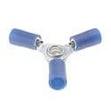 16-14 Gauge 3-Way Terminal, Blue