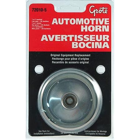 Electric Automotive Horn - 12V, High Note, 135 Decibels - Complete with mounting bracket