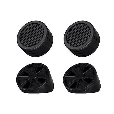 400W Pair of Dome Tweeters: 400 Watt Speaker, 4 OHM, Pair, Optional Angled Base