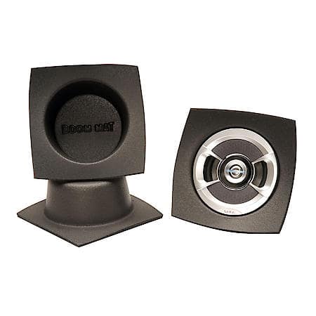 Speaker Baffles - 5.25in Round - Slim (Pair) - Isolate sound output and block structural vibration