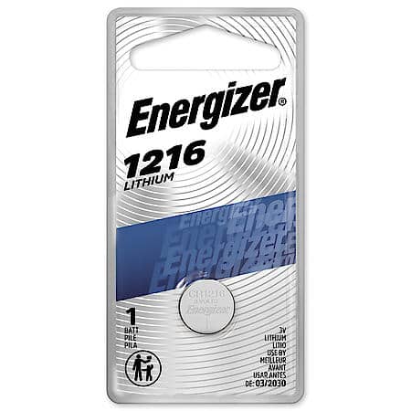 1216 Lithium Coin Battery, 1 Pack