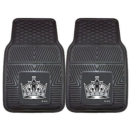 NHL Los Angeles Kings Floor Mats: Vinyl, Heavy Duty, Universal, 2 Pk