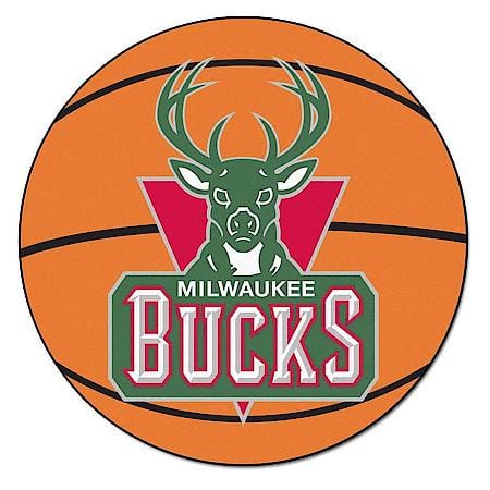 NBA - Milwaukee Bucks 27" Diameter Basketball Mat Accent Rug