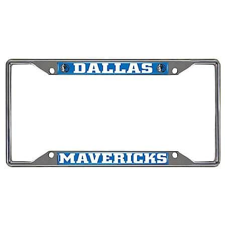 NBA - Dallas Mavericks Chromed License Plate Frame 6.25"x12.25"