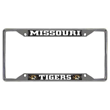 University of Missouri Chromed License Plate Frame 6.25"x12.25"