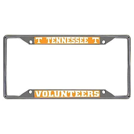 University of Tennessee Chromed License Plate Frame 6.25"x12.25"