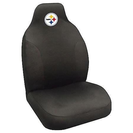 NFL - Pittsburgh Steelers Black Polyester Seat Cover - 1 Piece