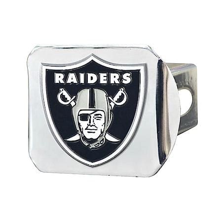 NFL - Oakland Raiders Class III Chrome Hitch Cover with 3D Color Emblem