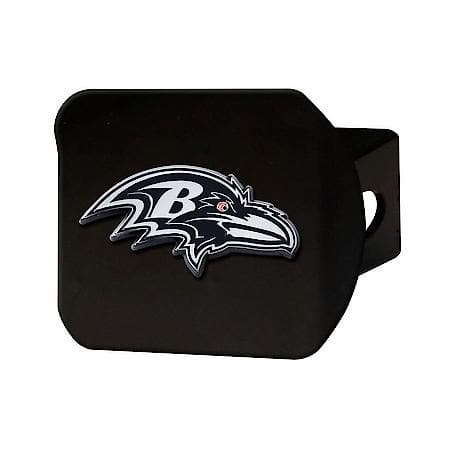 NFL - Baltimore Ravens Class III Black hitch Cover with 3D Chromed Metal Emblem