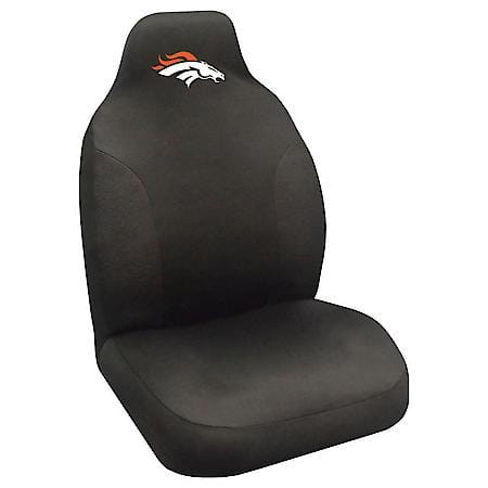 NFL - Denver Broncos Black Polyester Seat Cover - 1 Piece