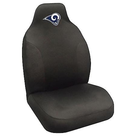 NFL - Los Angeles Rams Black Polyester Seat Cover - 1 Piece