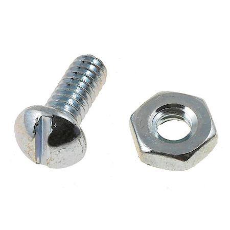 Stove Bolt With Nuts - 3/16-24 In. x 1/2 In.