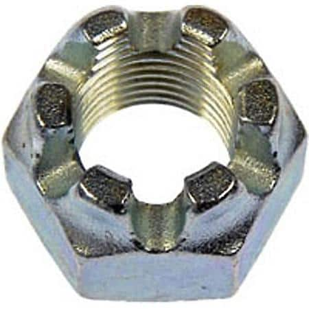 Hex Nut-Castellated-Thread Size 9/16-18, Height 7/8 In. (sold by each)