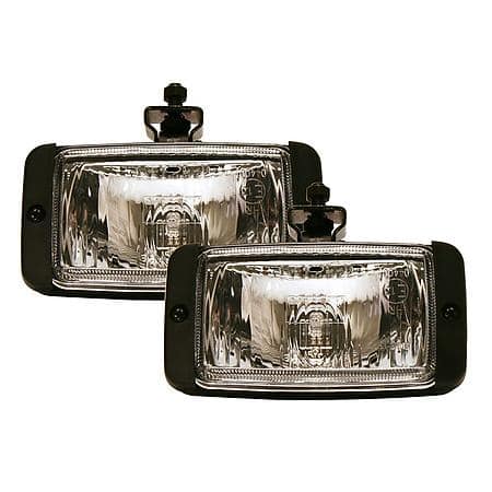 Driving/Fog Lights with H3-55w Halogen bulb, Clear Lens -Sold as a Pair