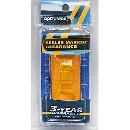 Mini Sealed, Yellow, Sealed Marker / Clearance Light, Surface Mount, Hard Wired Connection