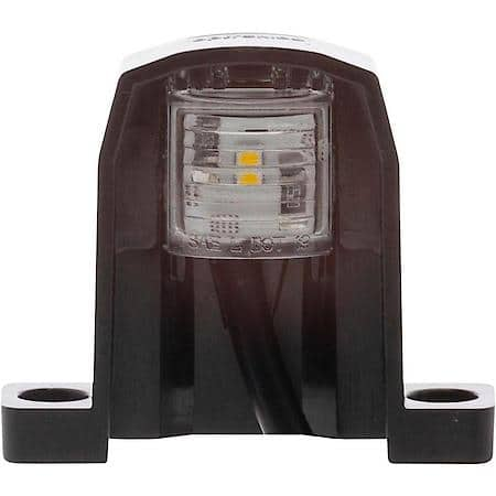 LED License Plate Light: White LED Light With Black Housing