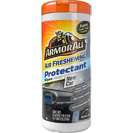 Armor All Air Freshening Protectant Wipes New Car 25ct