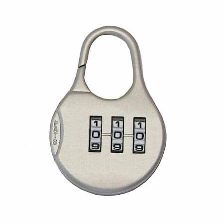 Resettable Toolbox Padlock: Anti Theft Device, Gray