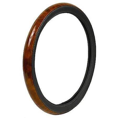 Steering Wheel Cover- Luxury Black Wood