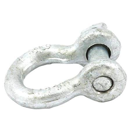 3/8" (9.52mm) anchor shackle with screw pin and 2,000 Lbs SWL - Pins are alloy steel