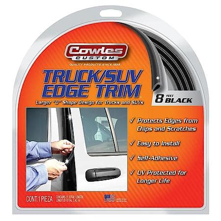 Black Truck & SUV Door Edge Protection Trim - 8 ft