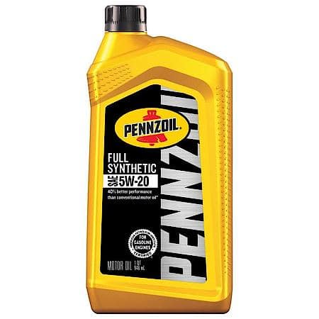 5W-20 Full Synthetic Motor Oil, Helps Prevent Sludge Build-Up, 1 Quart