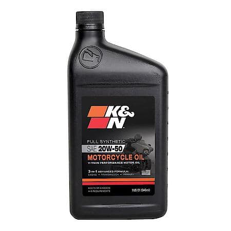 K&N 108063 Oil; 20W50 Full Synthetic Motorcycle Oil