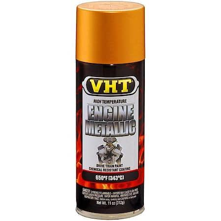 Engine Metallic: Gold Flake, Aerosol, Ceramic Resins Resist Heat Up To 500 Deg. F, 11 Oz