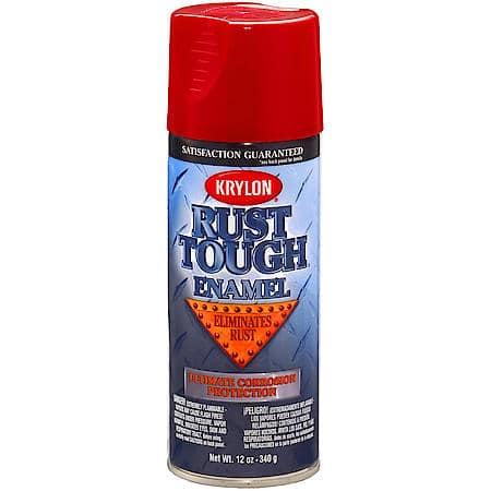 Krylon Rust Tough Enamel: Cherry Red, Aerosol, No Primer, Direct To ...