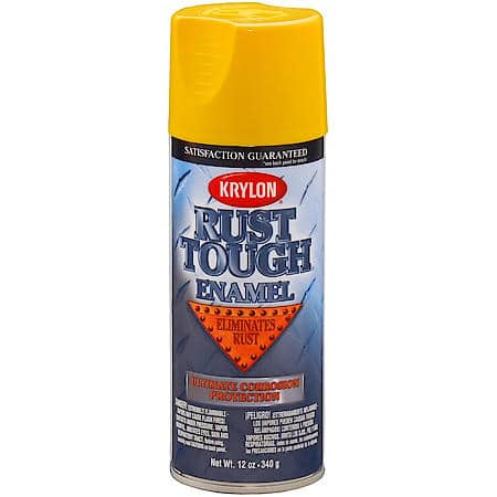 Krylon Rust Tough Enamel: Sun Yellow, Aerosol, No Primer, Direct To ...