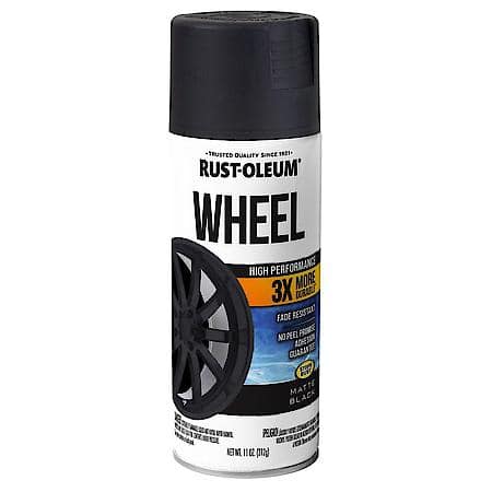 Satin Black Wheel Spray Paint - Durable, Fade Resistant Finish