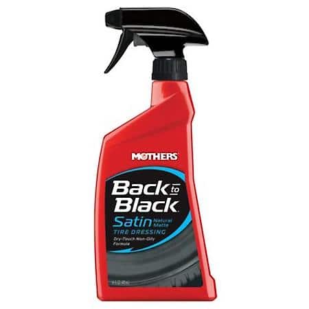 Back to Black Satin Natural Matte Tire Dressing, Dry-Touch, Non-Oily Formula