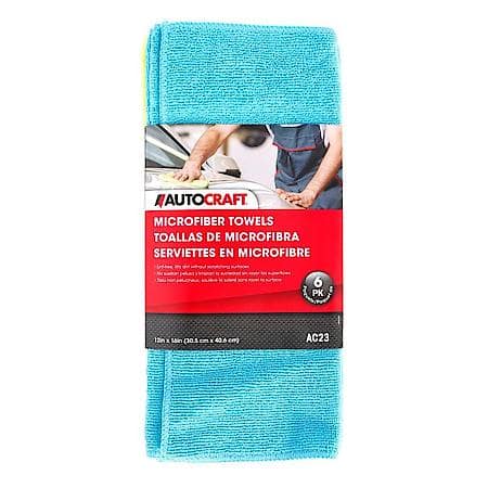 AutoCraft Microfiber Towels, 6 Pack AC23: Advance Auto Parts