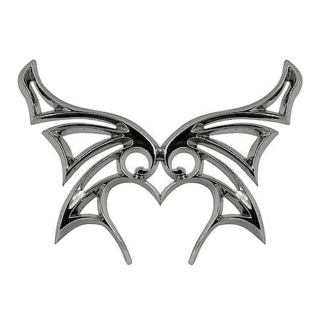 Butterfly Emblem ABS - Chrome