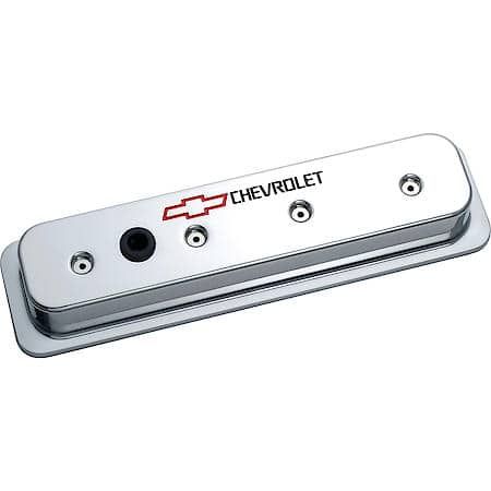 Chrome Valve Covers: Chevrolet 305-350 '87-'00 (excludes LS), Tall, Aluminum