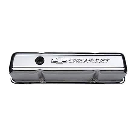 Chrome Valve Covers: Chevrolet 262-400 '59-'86, Tall, Steel, Set Of Two