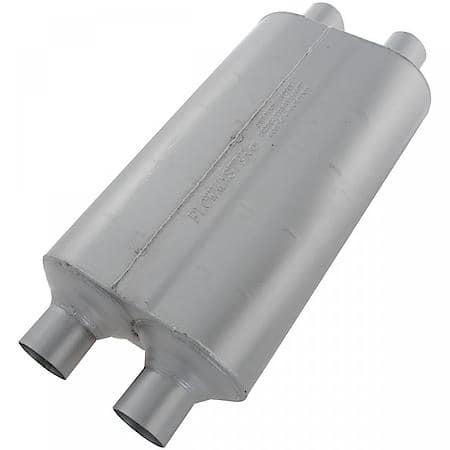 Super 50 Muffler - 2.25 Dual In / 2.25 Dual Out - Mild Sound