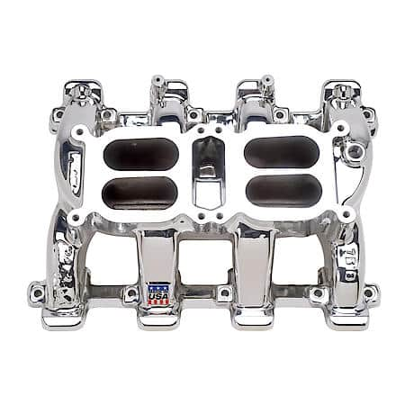 Performer RPM Air-Gap Manifold #75184 Chevy LS1 Carbureted W/ Timing EnduraShine