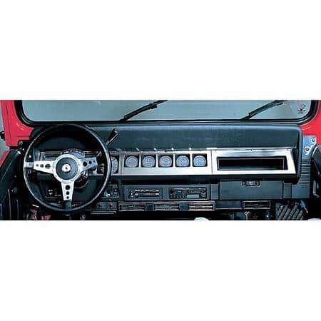 Dash Overlay, Stainless, 87-95 Wrangler