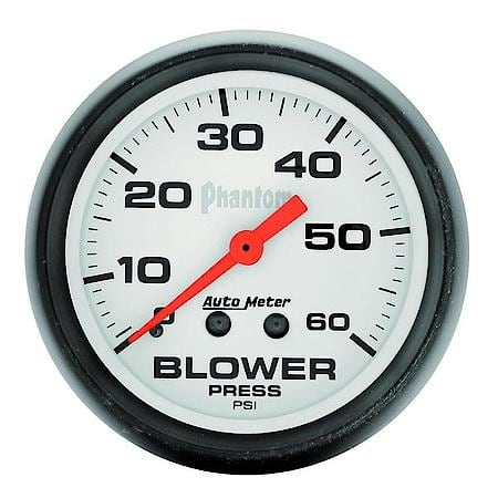 Gauge; Boost; 2 5/8"; 60 PSI; Mechanical; Phantom