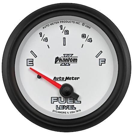 Gauge; Fuel Level; 2 5/8"; 240Oe To 33Of; Electric; Phantom II