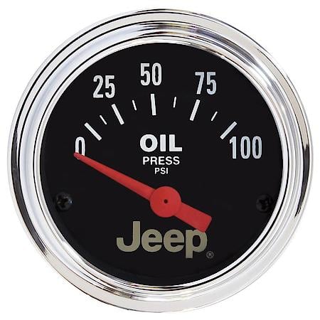 Gauge, Oil Press, 2 1/16", 100Psi, Elec, Jeep