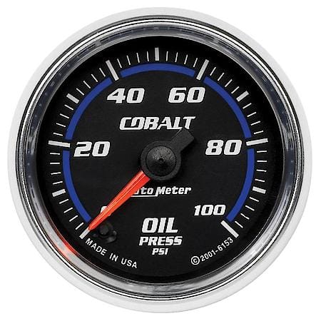 Gauge, Oil Pressure, 2 1/16", 100Psi, Digital Stepper Motor, Cobalt