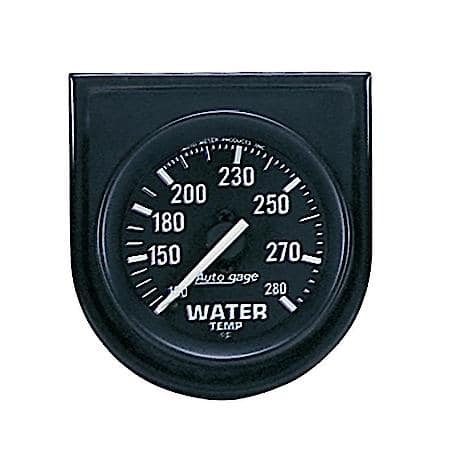 Gauge Console, Water Temp, 2", 280f, Blk Dial, Blk Bezel, Autogage