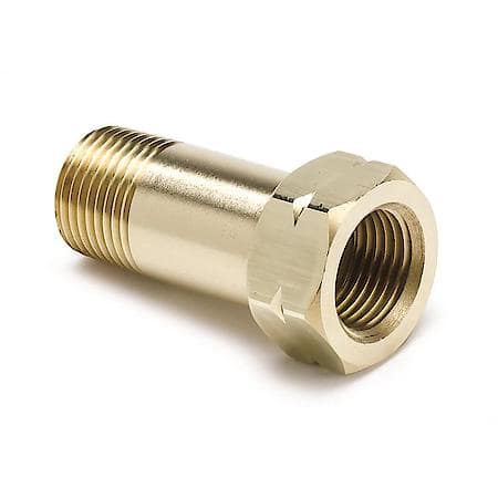 Fitting, Adapter, 3/8" Npt Male, Extension, Brass, For Auto Gage Mech. Temp.