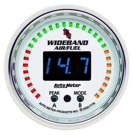 Gauge, Air/Fuel Ratio-Pro, 2 1/16", 10:1-20:1, Digital W/ Peak and Warn, C2