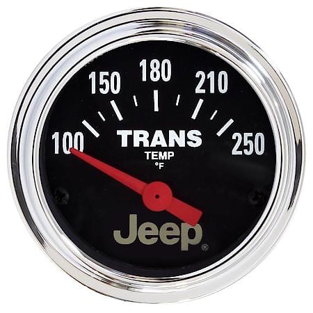 Gauge; Trans Temperature; 2 1/16"; 250 Deg. F; Electric; Jeep